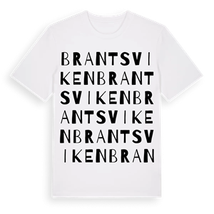 Brantsviken ordlek t-shirt – ekologisk bomull t-shirt från Pinshirt