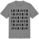 Mid Heather Gray t-shirt med Brårum ordlek t-shirt