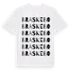 White t-shirt med Braskebo ordlek t-shirt