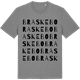 Mid Heather Gray t-shirt med Braskebo ordlek t-shirt