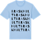 Blue Soul t-shirt med Braskhult ordlek t-shirt