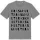 Mid Heather Gray t-shirt med Braskhult ordlek t-shirt