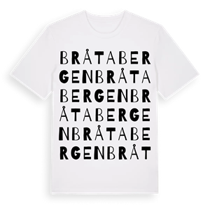 Bråtabergen ordlek t-shirt – ekologisk bomull t-shirt från Pinshirt