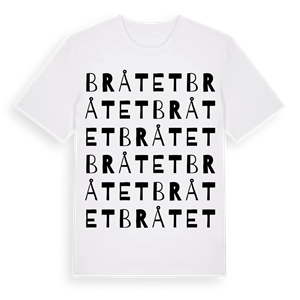 Bråtet ordlek t-shirt – ekologisk bomull t-shirt från Pinshirt