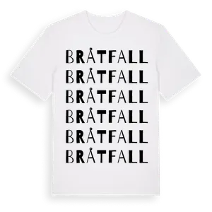 Bråtfall ordlek t-shirt – ekologisk bomull t-shirt från Pinshirt