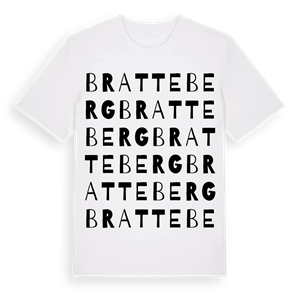 Bratteberg ordlek t-shirt – ekologisk bomull t-shirt från Pinshirt