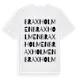 White t-shirt med Braxholmen ordlek t-shirt