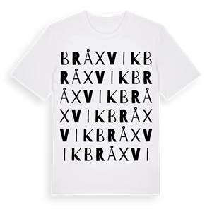 Bråxvik ordlek t-shirt – ekologisk bomull t-shirt från Pinshirt