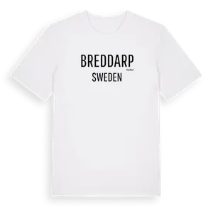 Breddarp i Sverige t-shirt – ekologisk bomull t-shirt från Pinshirt