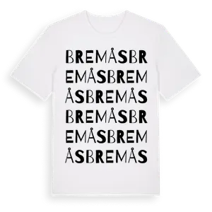 Bremås ordlek t-shirt – ekologisk bomull t-shirt från Pinshirt