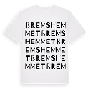 Bremshemmet ordlek t-shirt – ekologisk bomull t-shirt från Pinshirt