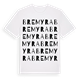 White t-shirt med Bremyra ordlek t-shirt