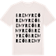 Vintage White t-shirt med Bremyreö ordlek t-shirt