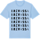 Blue Soul t-shirt med Brevassa ordlek t-shirt