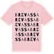 Pink Cotton t-shirt med Brevassa ordlek t-shirt