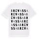 White t-shirt med Brevassa ordlek t-shirt