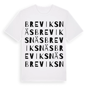 Breviksnäs ordlek t-shirt – ekologisk bomull t-shirt från Pinshirt