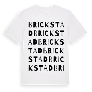 Brickstad ordlek t-shirt – ekologisk bomull t-shirt från Pinshirt