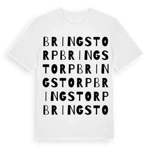 Bringstorp ordlek t-shirt – ekologisk bomull t-shirt från Pinshirt
