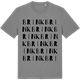 Mid Heather Gray t-shirt med Brink ordlek t-shirt
