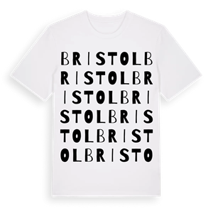 Bristol ordlek t-shirt – ekologisk bomull t-shirt från PinShirt