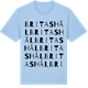 Blue Soul t-shirt med Britas hål ordlek t-shirt
