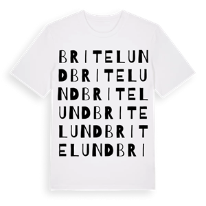 Britelund ordlek t-shirt – ekologisk bomull t-shirt från Pinshirt