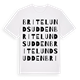 White t-shirt med Britelundsudden ordlek t-shirt