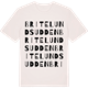Vintage White t-shirt med Britelundsudden ordlek t-shirt