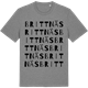 Mid Heather Gray t-shirt med Brittnäs ordlek t-shirt