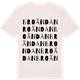Vintage White t-shirt med Broändan ordlek t-shirt