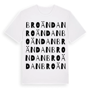 Broändan ordlek t-shirt – ekologisk bomull t-shirt från Pinshirt