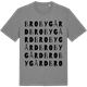 Mid Heather Gray t-shirt med Brobygård ordlek t-shirt