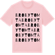 Pink Cotton t-shirt med Brobytomta ordlek t-shirt