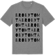 Mid Heather Gray t-shirt med Brobytomta ordlek t-shirt
