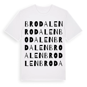 Brodalen ordlek t-shirt – ekologisk bomull t-shirt från PinShirt