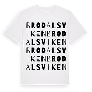 Brodalsviken ordlek t-shirt – ekologisk bomull t-shirt från Pinshirt