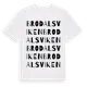 White t-shirt med Brodalsviken ordlek t-shirt