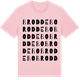 Pink Cotton t-shirt med Broddebo ordlek t-shirt