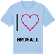 Blue Soul t-shirt med Jag älskar Brofall t-shirt stort tryck