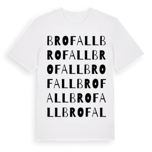 Brofall ordlek t-shirt – ekologisk bomull t-shirt från Pinshirt