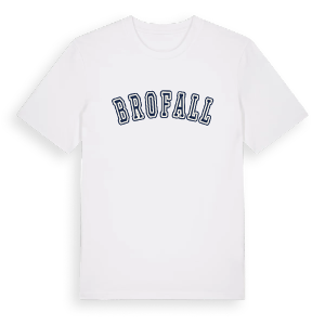 Brofall college t-shirt – ekologisk bomull t-shirt från Pinshirt