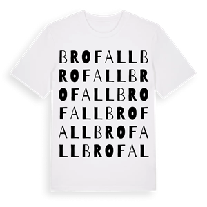Brofall ordlek t-shirt – ekologisk bomull t-shirt från Pinshirt
