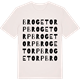 Vintage White t-shirt med Brogetorp ordlek t-shirt