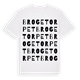 White t-shirt med Brogetorpet ordlek t-shirt