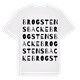White t-shirt med Brogstensbacke ordlek t-shirt