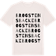 Vintage White t-shirt med Brogstensbacke ordlek t-shirt