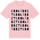 Pink Cotton t-shirt med Brokärret ordlek t-shirt