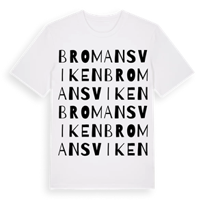 Bromansviken ordlek t-shirt – ekologisk bomull t-shirt från Pinshirt
