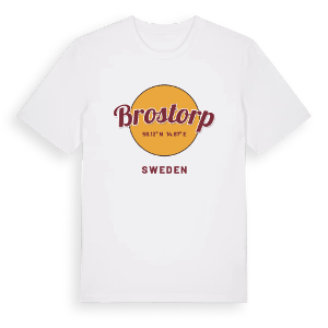 Brostorp cirkel t-shirt – ekologisk bomull t-shirt från Pinshirt